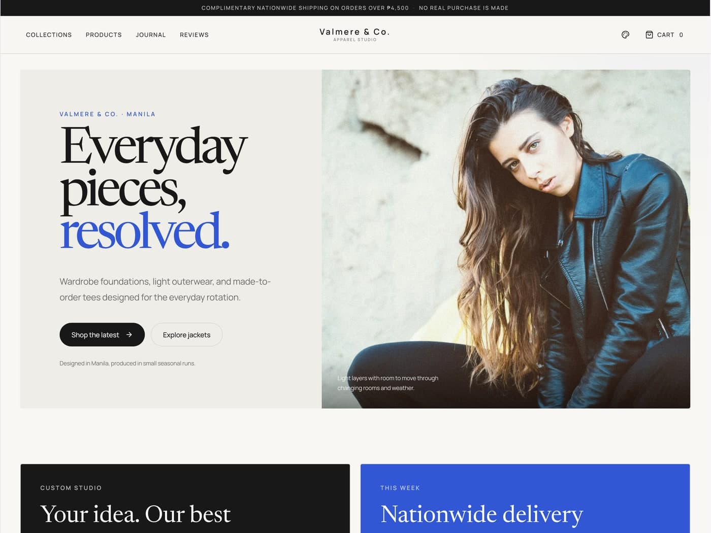 Valmere & Co. website preview